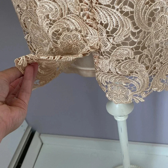 Gracia nude/tan mini dress size Medium NWT - Picture 5 of 15